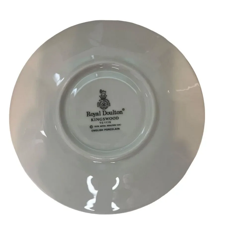 Royal Doulton‎ 1976 (UK) English Porcelain KINGSWOOD TC 1115 6 Cups & Saucers